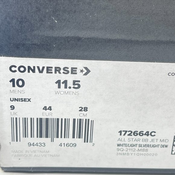 Converse Mens All Star BB Jet Mid White Pink Basketball Shoes 9.5&10&13 172664C - Picture 8 of 9